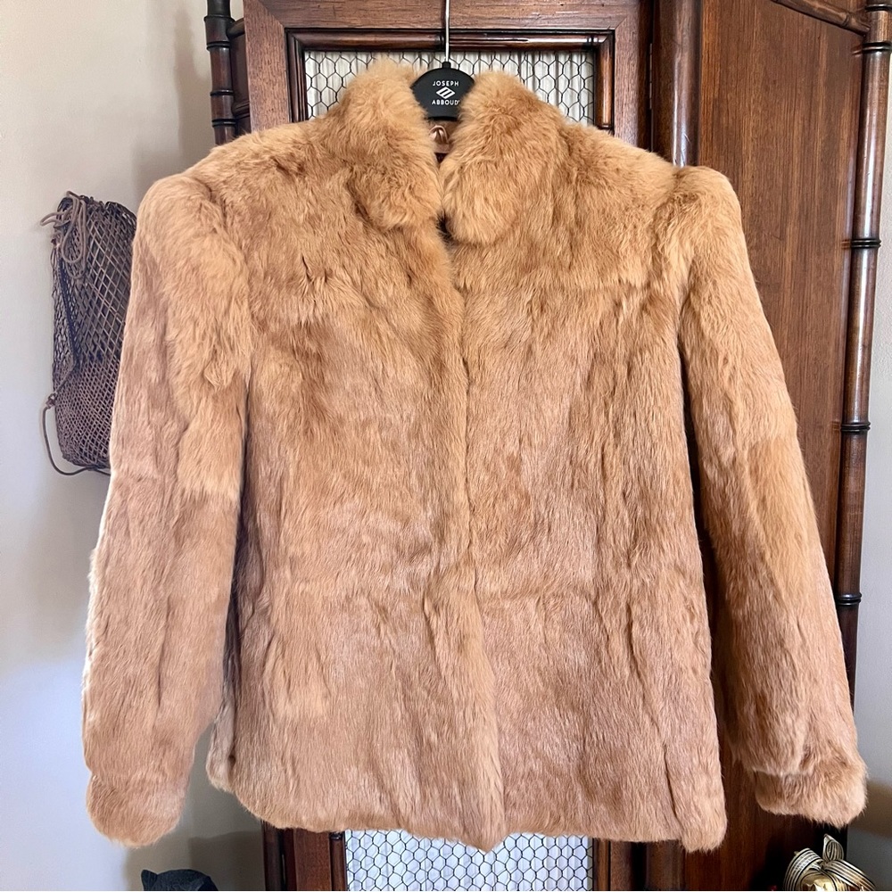 Vintage 100% Real Rabbit Fur Coat